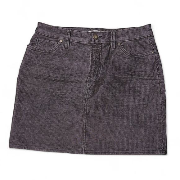 Carve Designs Black Micro Corduroy Skirt size 8 - Picture 1 of 6